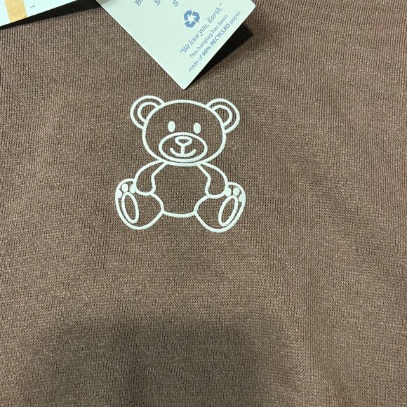 Hippie Rose Graphic Cropped Hoodie - Womens Brown Cozy Pullover Sweatshirt - Picture 9 of 15